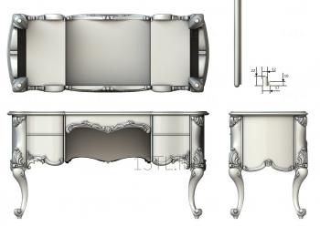 Set of furniture (KMB_0019-06) 3D model for CNC machine